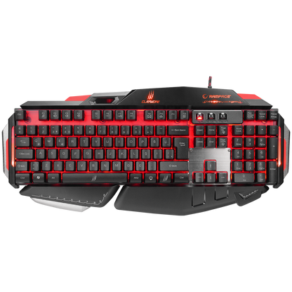 Rampage Claymore Siyah USB Gaming US Layout Multimedia Klavye