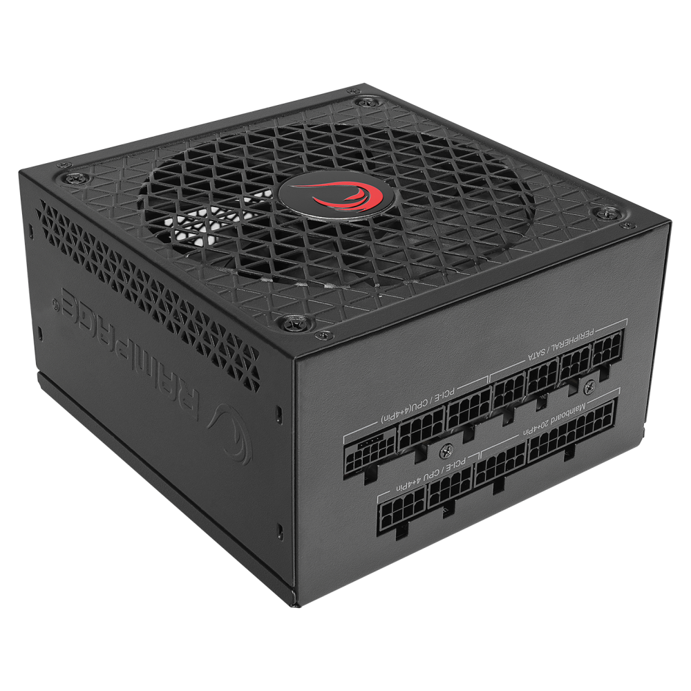 RAGE P10 850W 80+ GOLD APFC 14cm HDB Fan FULL-MODULER ATX3.0+PCIe5.0 Siyah Gaming Power Supply - Rampage