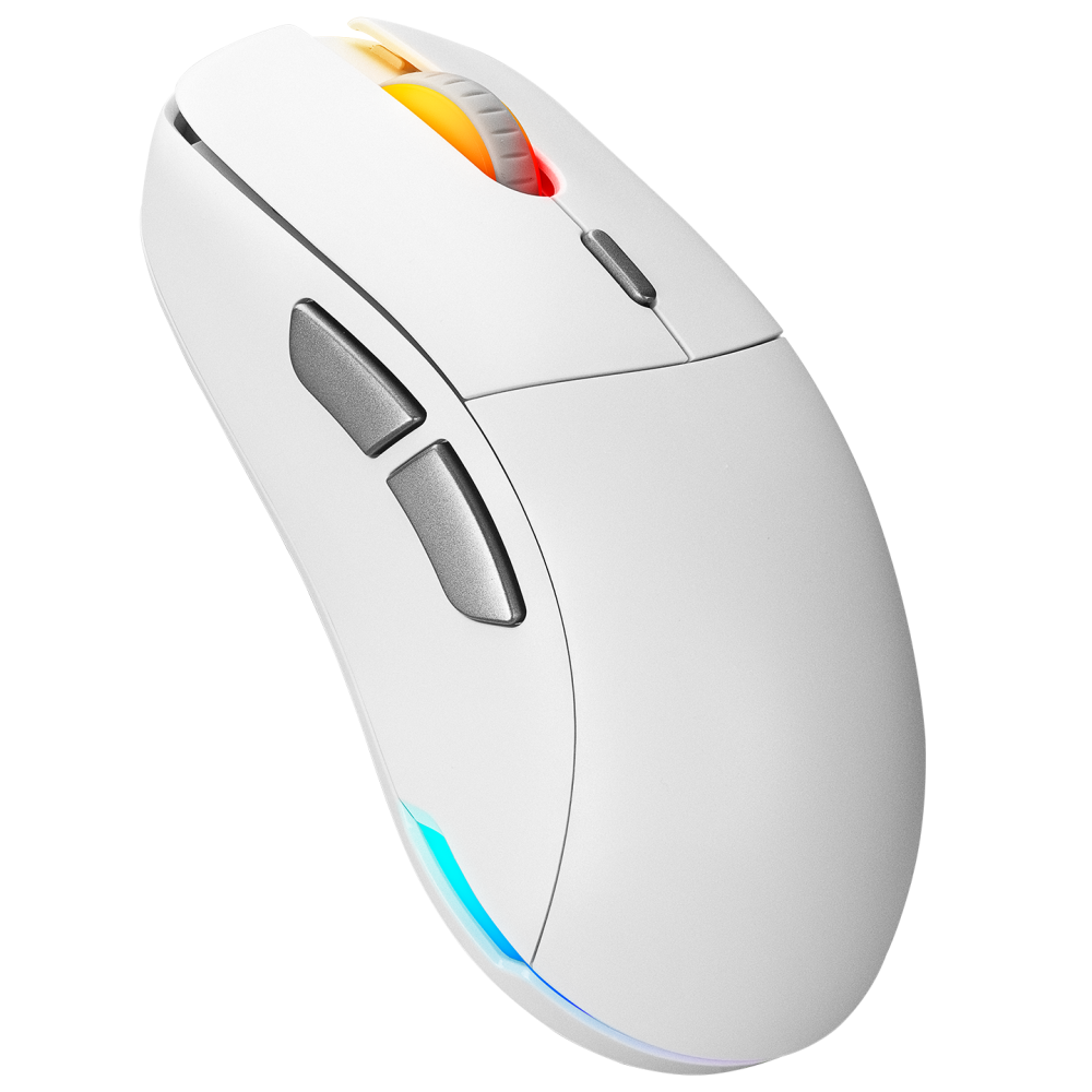FURYZ 16000 DPI 3335 Sensör 2.4G ve Type C Beyaz 1 MS Tepki Süresi Hareket Sensörlü RGB Ledli Gaming Mouse