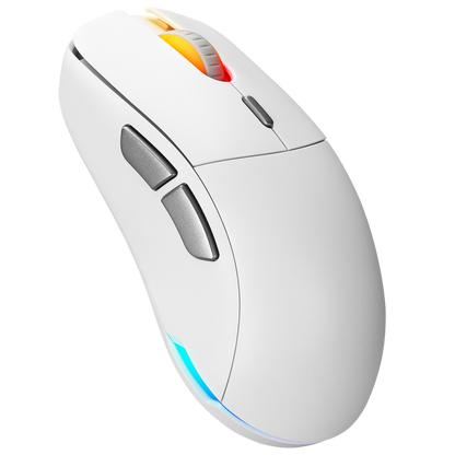 FURYZ 16000 DPI 3335 Sensör 2.4G ve Type C Beyaz 1 MS Tepki Süresi Hareket Sensörlü RGB Ledli Gaming Mouse - Rampage