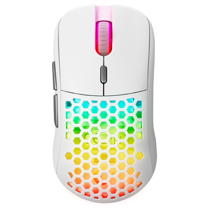 FURYZ 16000 DPI 3335 Sensör 2.4G ve Type C Beyaz 1 MS Tepki Süresi Hareket Sensörlü RGB Ledli Gaming Mouse - Rampage