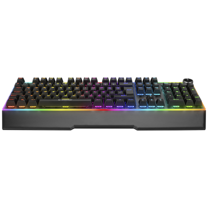 RMK-X2 MIRACLE Siyah USB Full RGB Aydınlatmalı Multimedia Q Blue Switch Gaming Oyuncu Mekanik Klavye - Rampage