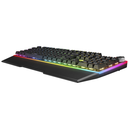 RMK-X2 MIRACLE Siyah USB Full RGB Aydınlatmalı Multimedia Q Blue Switch Gaming Oyuncu Mekanik Klavye - Rampage