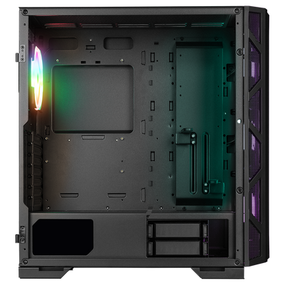 MASTER Mesh+Temperli Cam Dikey VGA Tutucu 4*ARGB Fan+Hub E-ATX Gaming Oyuncu Kasası - Rampage