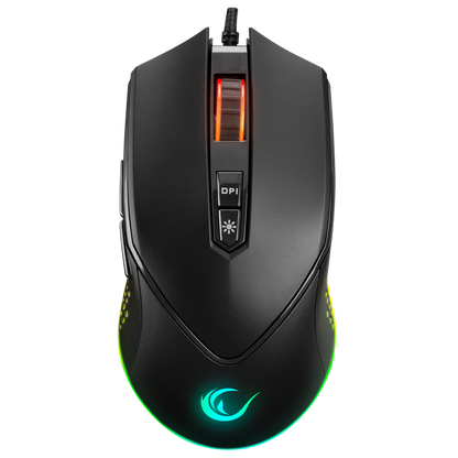 SMX-R43 X-GRIND Usb Siyah 6400 Dpi RGB Led Efektli Gaming Oyuncu Mouse - Rampage