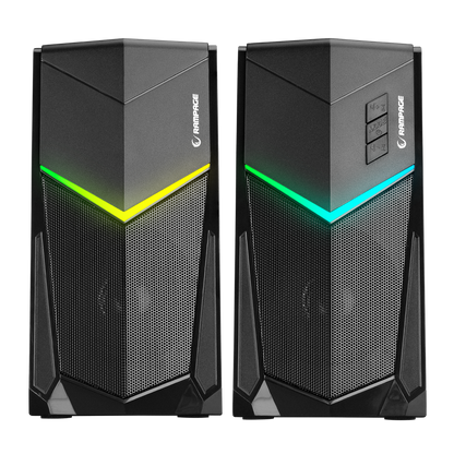 RMS-X7 SPECTRA Bluetooth FMLi RGB Işıklı Multimedia Gaming Oyuncu 2.0 Speaker - Rampage