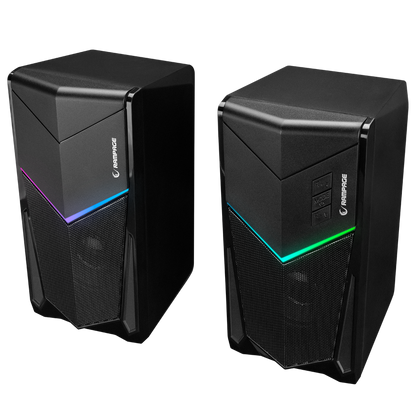 RMS-X7 SPECTRA Bluetooth FMLi RGB Işıklı Multimedia Gaming Oyuncu 2.0 Speaker - Rampage
