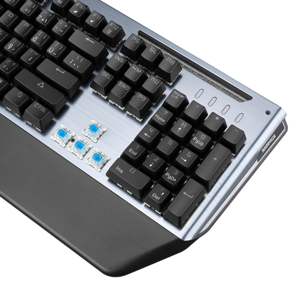 KB-R58 BULWARK Gri USB Rainbow Ledli Blue Switch Su Soğutma Efektli Mekanik Gaming Klavye - Rampage