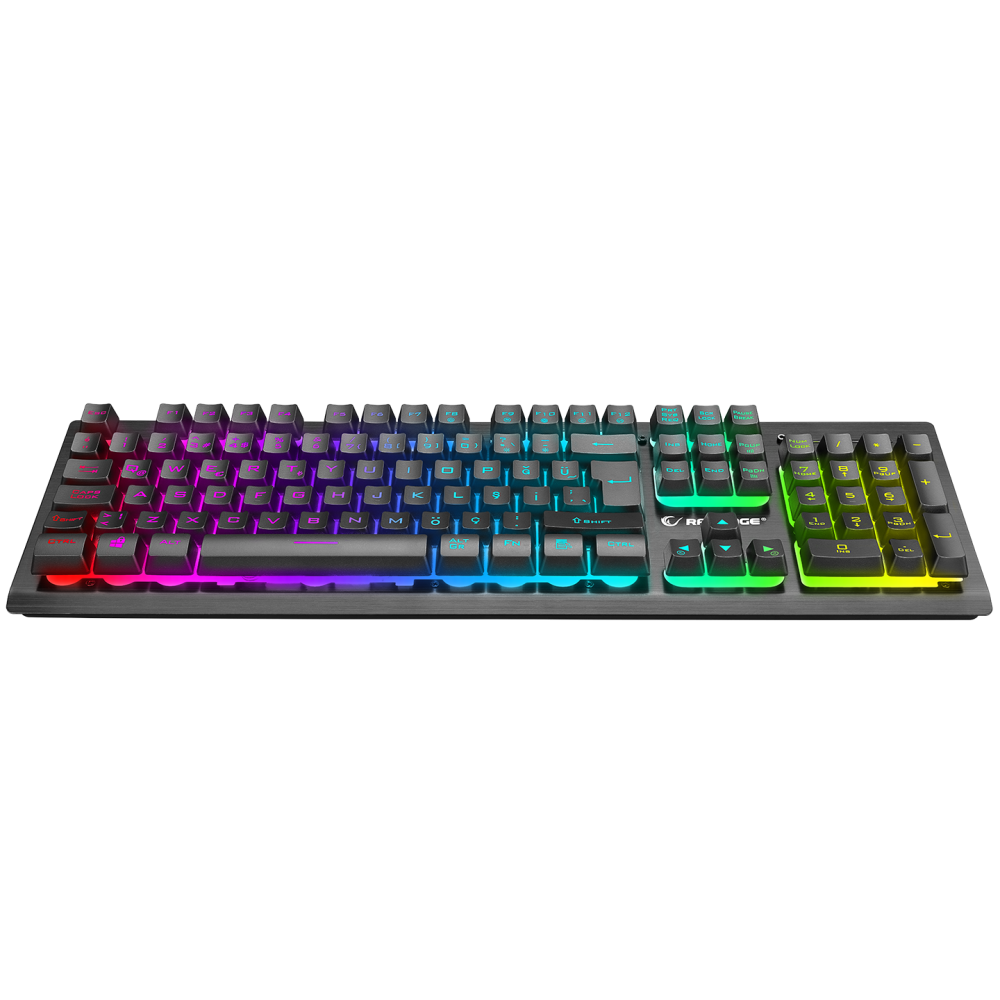 MIRACLE K2 Siyah USB RGB Aydınlatmalı Q Standart Gaming Oyuncu Klavyesi - Rampage