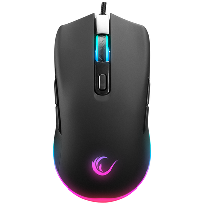 Km-Rx7 Fortuna V2 Gökkuşağı Combo English Oyuncu Klavye + 12800 Dpi Mouse Set-Siyah