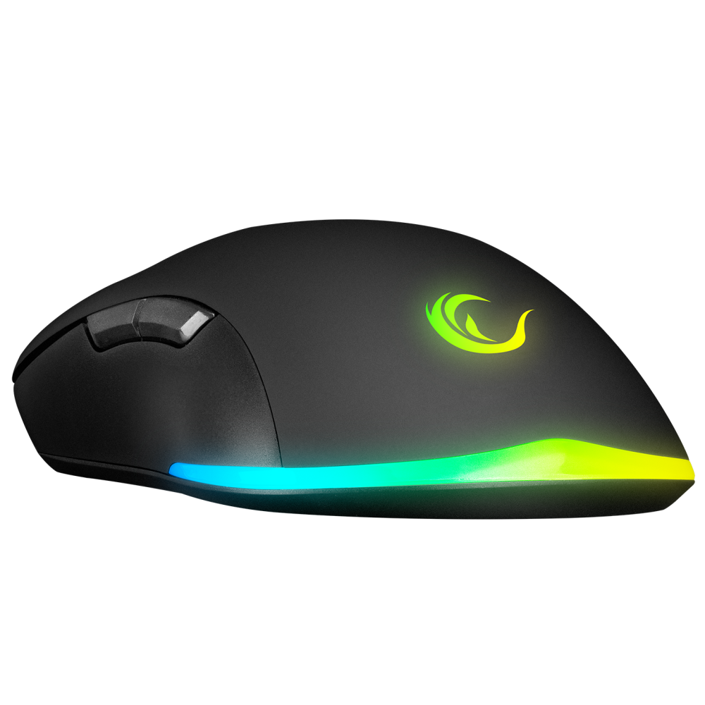 Km-Rx7 Fortuna V2 Gökkuşağı Combo English Oyuncu Klavye + 12800 Dpi Mouse Set-Siyah