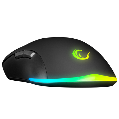 Km-Rx7 Fortuna V2 Gökkuşağı Combo English Oyuncu Klavye + 12800 Dpi Mouse Set-Siyah