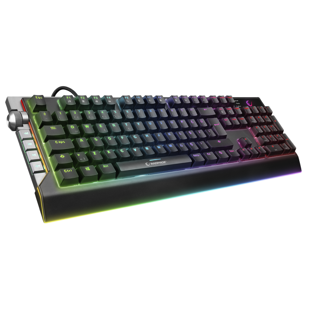 KB-R29 GRAND Series RGB Ledli Mekanik Blue Optical Switch Gaming Oyuncu Klavyesi - Rampage
