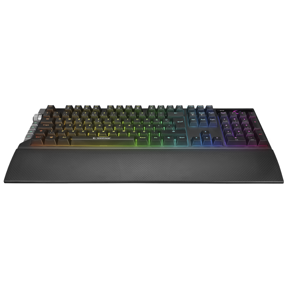 KB-R29 GRAND Series RGB Ledli Mekanik Blue Optical Switch Gaming Oyuncu Klavyesi - Rampage