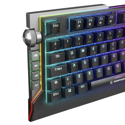KB-R29 GRAND Series RGB Ledli Mekanik Blue Optical Switch Gaming Oyuncu Klavyesi - Rampage
