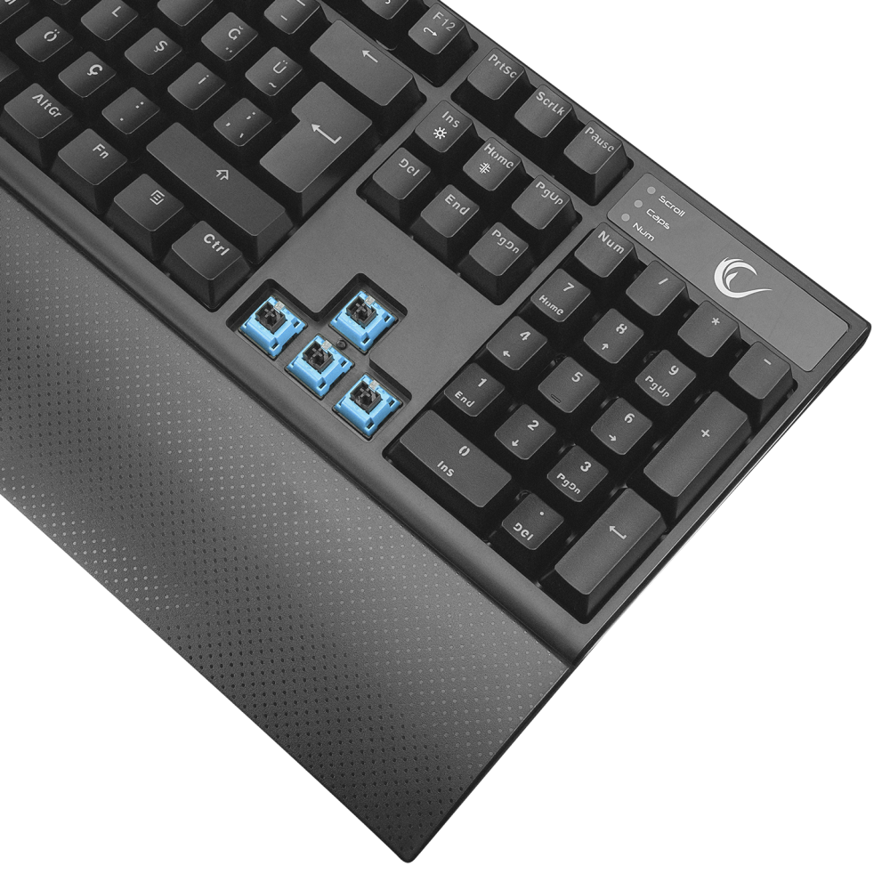 KB-R29 GRAND Series RGB Ledli Mekanik Blue Optical Switch Gaming Oyuncu Klavyesi - Rampage