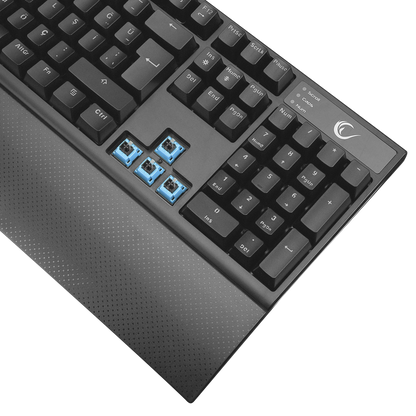 KB-R29 GRAND Series RGB Ledli Mekanik Blue Optical Switch Gaming Oyuncu Klavyesi - Rampage