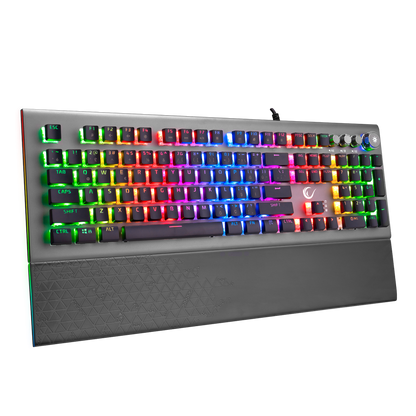 KB-R101 IMPRESSIVE RGB Aydınlatmalı İnce Tasarım Kristal Switch Mekanik Gaming Oyuncu Klavyesi