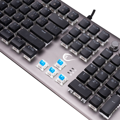 KB-R101 IMPRESSIVE RGB Aydınlatmalı İnce Tasarım Kristal Switch Mekanik Gaming Oyuncu Klavyesi