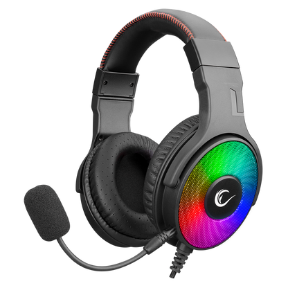 R46 HOSTAGE Siyah USB 7.1 Surround RGB Ledli Gaming Oyuncu Mikrofonlu Kulaklık - Rampage