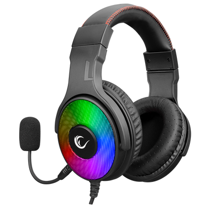 R46 HOSTAGE Siyah USB 7.1 Surround RGB Ledli Gaming Oyuncu Mikrofonlu Kulaklık - Rampage