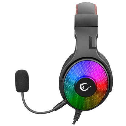 R46 HOSTAGE Siyah USB 7.1 Surround RGB Ledli Gaming Oyuncu Mikrofonlu Kulaklık - Rampage