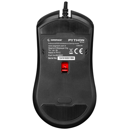 Smx-R600 Python 12400 Dpi Oyuncu Mouse - Siyah