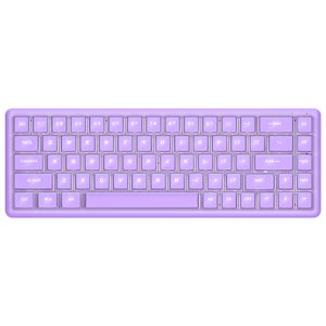 Rebel Low Profile Rainbow US Layout Red Switch Mekanik Oyuncu Klavyesi-Mor