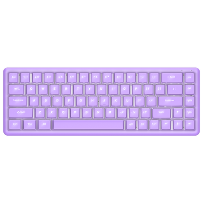 REBEL Mor Low Profile RED SWITCH Mekanik Gaming Oyuncu Klavye US Layout Beyaz Işıklı - Rampage