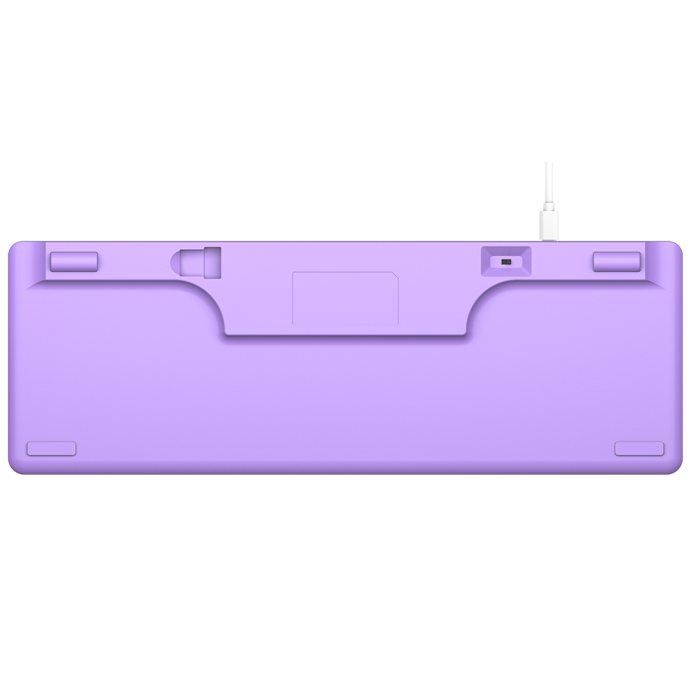 REBEL Mor Low Profile RED SWITCH Mekanik Gaming Oyuncu Klavye US Layout Beyaz Işıklı - Rampage