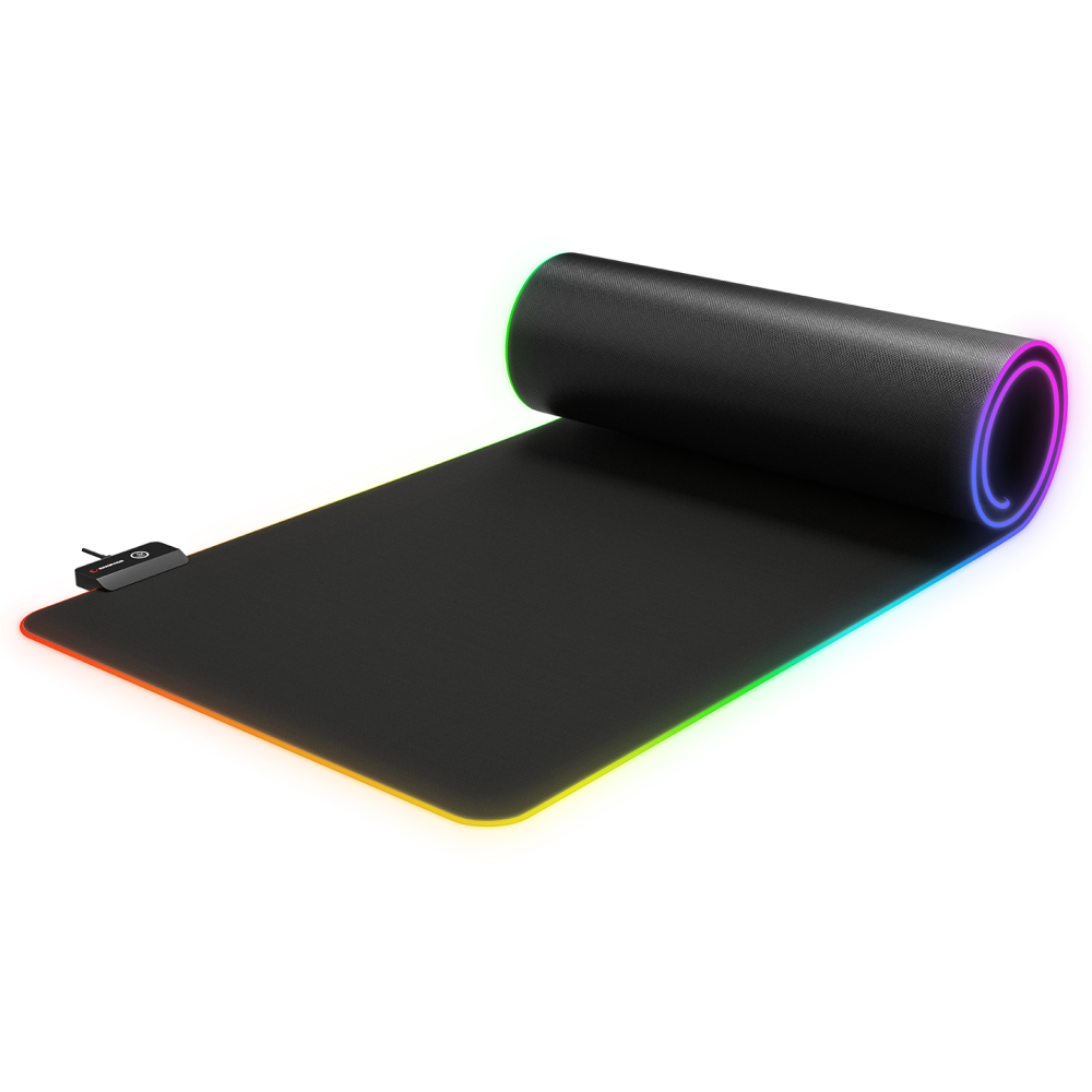MP-22 Siyah 300*800*3mm RGB Ledli Gaming Mouse Pad - Rampage