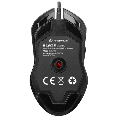 SMX-R70 BLAZE Usb 6400dpi RGB Macrolu Gaming Oyuncu Mouse - Rampage