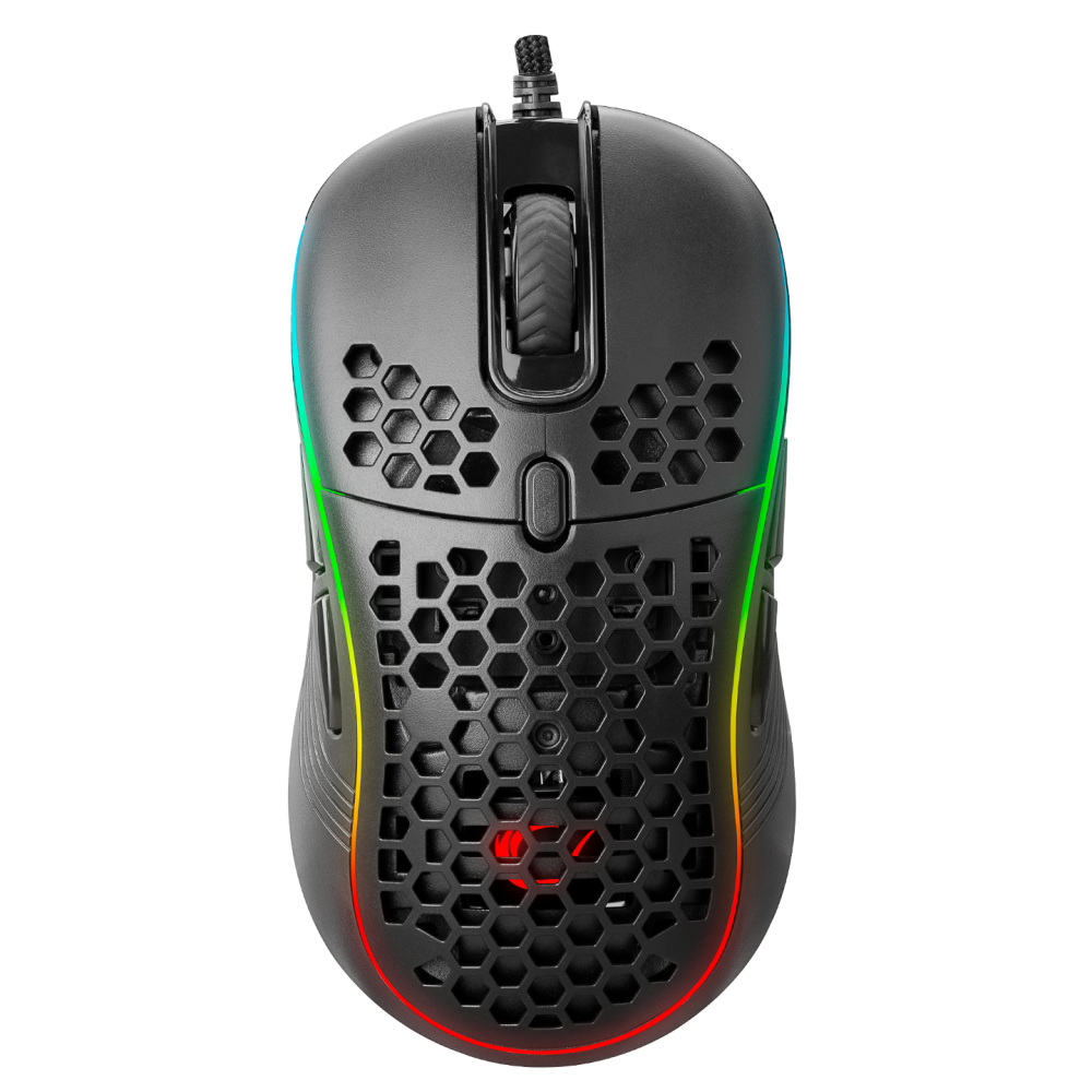 SMX-R85 GENTLE 12800dpi Siyah RGB Ledli Süper Hafif Makrolu Gaming Oyuncu Mouse