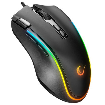 SMX-G72 GREEDY 8 Tuşlu Double Click Real RGB Ledli Makrolu 7200dpi Gaming Oyuncu Mouse - Rampage