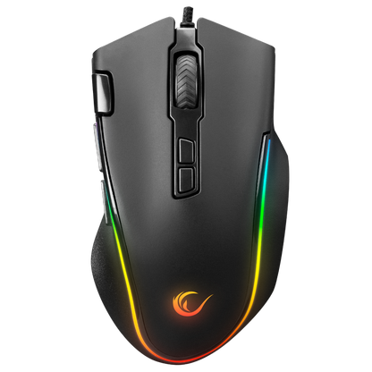 SMX-G72 GREEDY 8 Tuşlu Double Click Real RGB Ledli Makrolu 7200dpi Gaming Oyuncu Mouse - Rampage