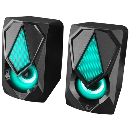 RMS-G19 2.0 5 Watt LED Işıklı Siyah Multimedia Speaker - Rampage