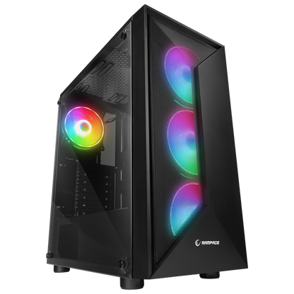 TRIANGLE 4*12cm Auto RGB Fan Tempered Glass ATX Mid-T Gaming Oyuncu Kasası
