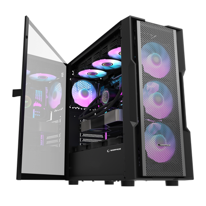 INFINITY MESH 4*ARGB Fan Manyetik Temperli Camlı E-ATX Mid-T Gaming Oyuncu Kasası