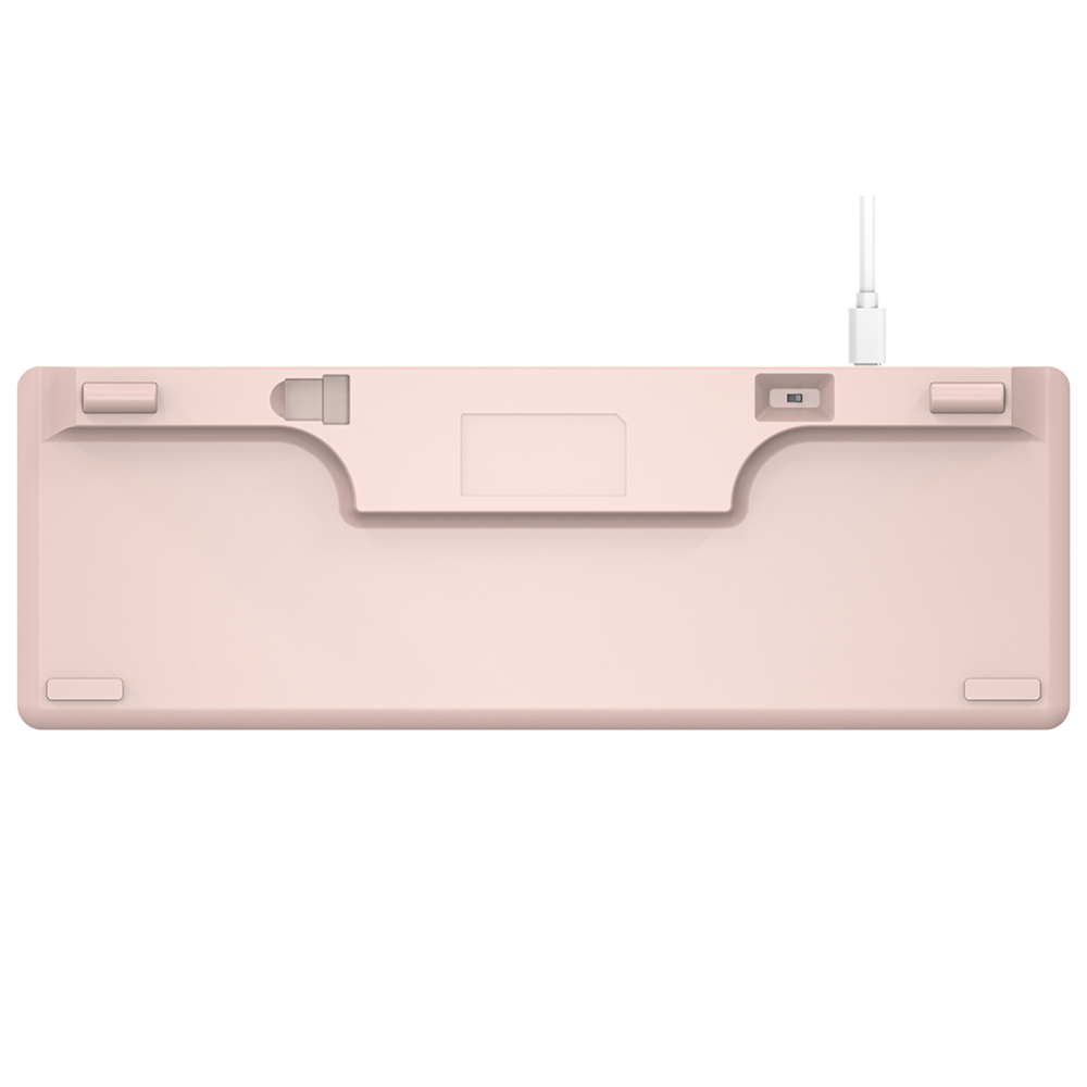 REBEL Pembe Low Profile RED SWITCH Mekanik Gaming Oyuncu Klavye US Layout Rainbow - Rampage