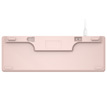 REBEL Pembe Low Profile RED SWITCH Mekanik Gaming Oyuncu Klavye US Layout Rainbow - Rampage