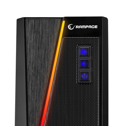 RMS-X8 MAJESTY Bluetooth FMLi RGB Işıklı Multimedia Gaming Oyuncu 2.0 Speaker - Rampage