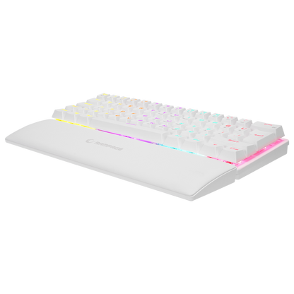 ALLY K11 Beyaz Rainbow Q Bilek Destekli Red Switch Gaming Oyuncu Klavye - Rampage
