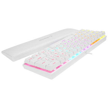 ALLY K11 Beyaz Rainbow Q Bilek Destekli Red Switch Gaming Oyuncu Klavye - Rampage