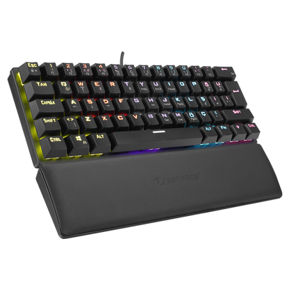 ALLY K11 Siyah Rainbow Q Bilek Destekli Red Switch Gaming Oyuncu Klavye - Rampage