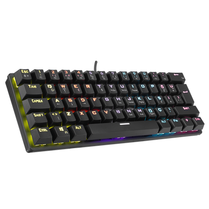 ALLY K11 Siyah Rainbow Q Bilek Destekli Red Switch Gaming Oyuncu Klavye - Rampage
