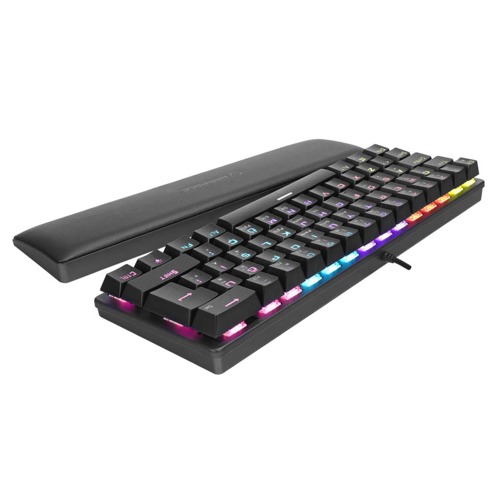 ALLY K11 Siyah Rainbow Q Bilek Destekli Red Switch Gaming Oyuncu Klavye - Rampage