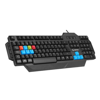 KB-R06 Siyah USB Örgü Kablolu Q Gaming Klavye - Rampage