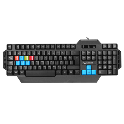 KB-R06 Siyah USB Örgü Kablolu Q Gaming Klavye - Rampage