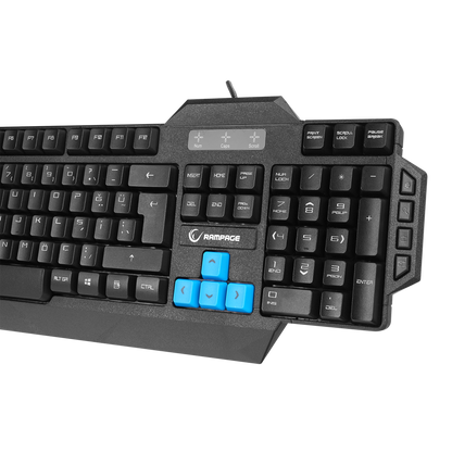 KB-R06 Siyah USB Örgü Kablolu Q Gaming Klavye - Rampage