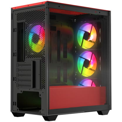 BLAZE Mesh Temperli Camlı Siyah 4* 12cm ARGB Fan M-ATX Mid-T Gaming Oyuncu Kasası - Rampage